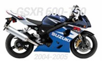 2004-2005 GSXR 600-750 Carenado