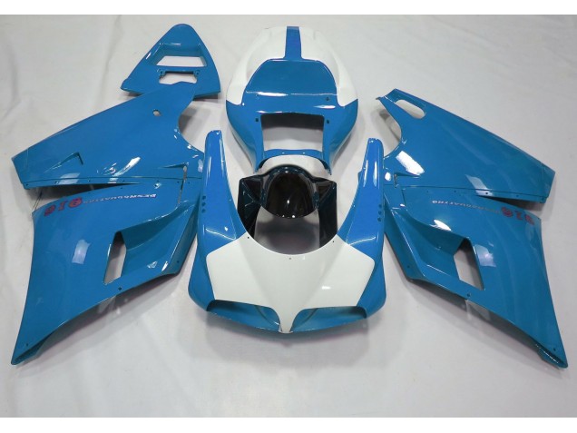 1993-2005 Azul Claro Brillante & Blanco Ducati 996 748 916 998 Carenado