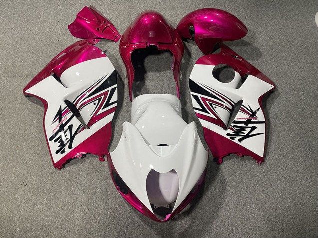 1997-2007 Blanco Brillante & Rosa GSXR 1300 Carenado