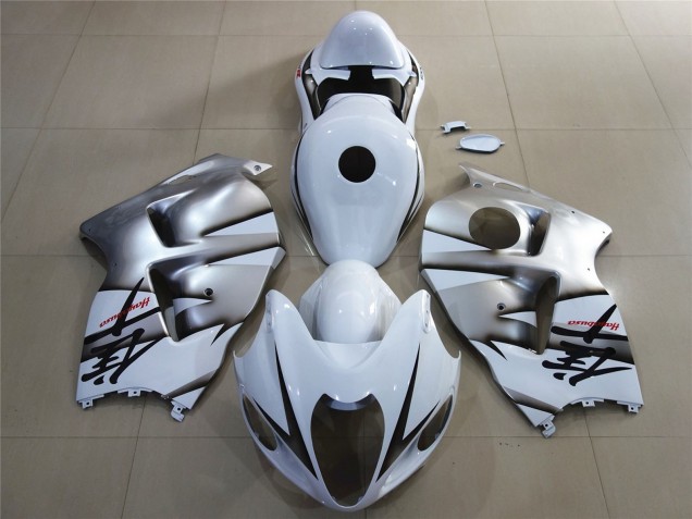1997-2007 Blanco & Plata Brillante GSXR 1300 Carenado