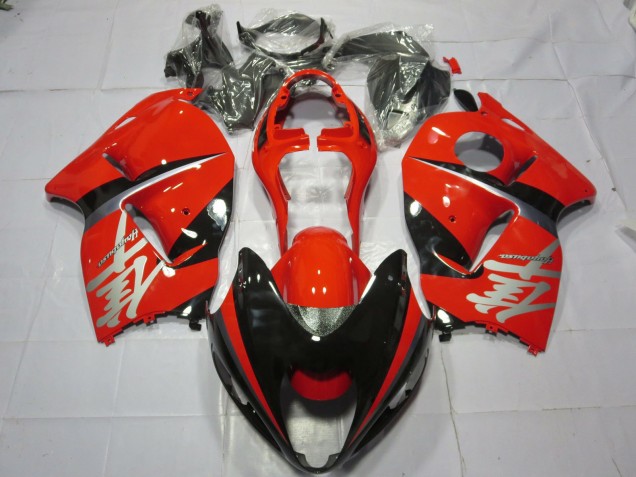 1997-2007 Calcomanía Plateada Roja & Negra GSXR 1300 Carenado