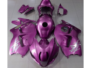 1997-2007 Logotipo Rosa Brillante & Plateado GSXR 1300 Carenado