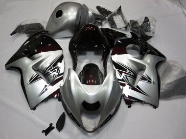 1997-2007 Plata & Rojo Oscuro GSXR 1300 Carenado