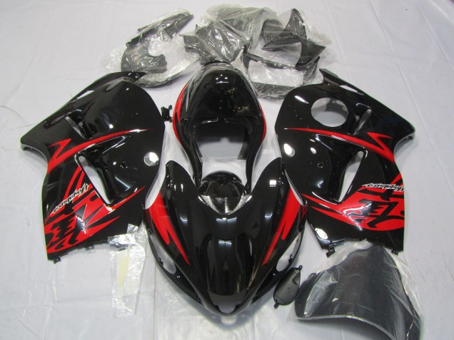 1997-2007 Rojo & Negro Brillante GSXR 1300 Carenado