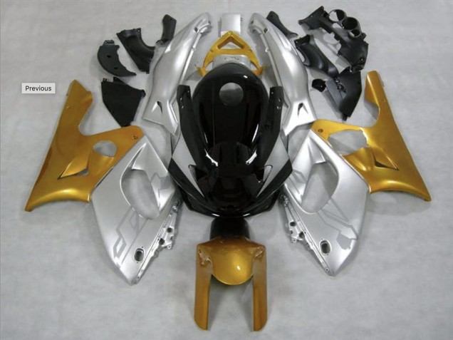 1998-2007 Brillo Dorado & Plateado YZF600 Carenado