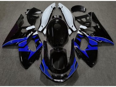 1998-2007 Negro Brillante Azul & Blanco YZF600 Carenado