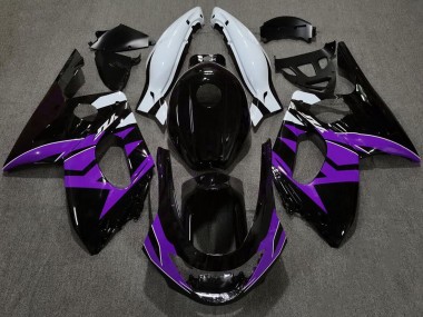 1998-2007 Negro Brillante Morado & Blanco YZF600 Carenado