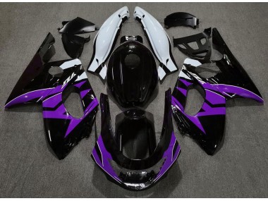1998-2007 Negro Brillante Morado & Blanco YZF600 Carenado
