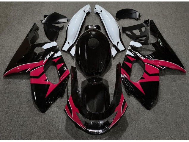 1998-2007 Negro Brillante Rojo & Blanco YZF600 Carenado