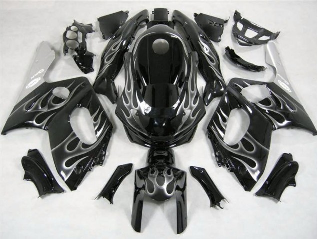1998-2007 Negro & Plateado Llama YZF600 Carenado