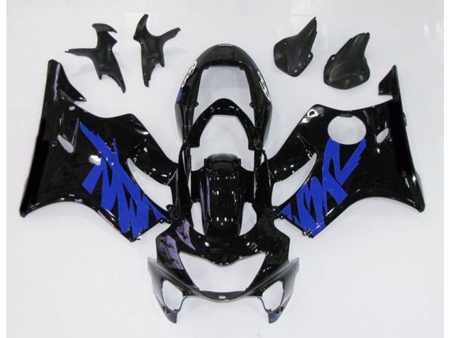 1999-2000 Negro Brillante & Azul CBR600 F4 Carenado