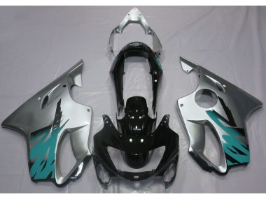 1999-2000 Plata Brillante & Verde Azulado CBR600 F4 Carenado