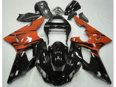 2000-2001 Negro Llama & Naranja R1 Carenado
