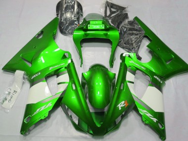2000-2001 Verde Eléctrico & Blanco R1 Carenado