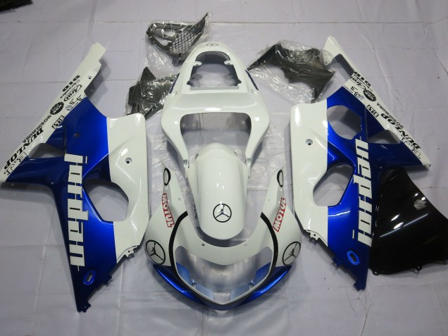 2000-2002 Jordan Azul & Blanco GSXR 1000 Carenado