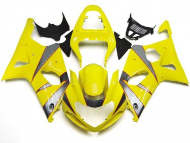 2000-2002 Kit R Amarillo Brillante & Plateado GSXR 1000 Carenado
