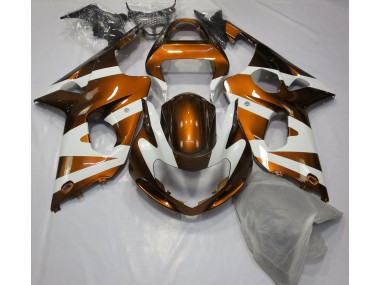 2000-2002 Naranja Brillante & Blanco GSXR 1000 Carenado