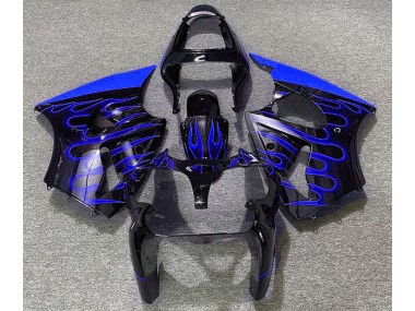 2000-2002 Negro Brillante & Azul Llama ZX6R Carenado