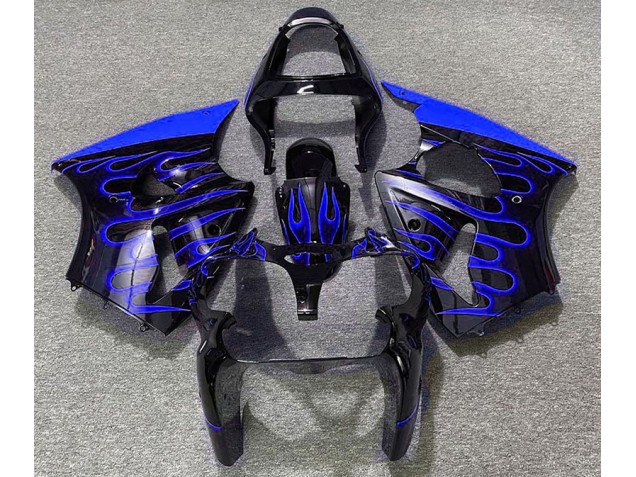 2000-2002 Negro Brillante & Azul Llama ZX6R Carenado