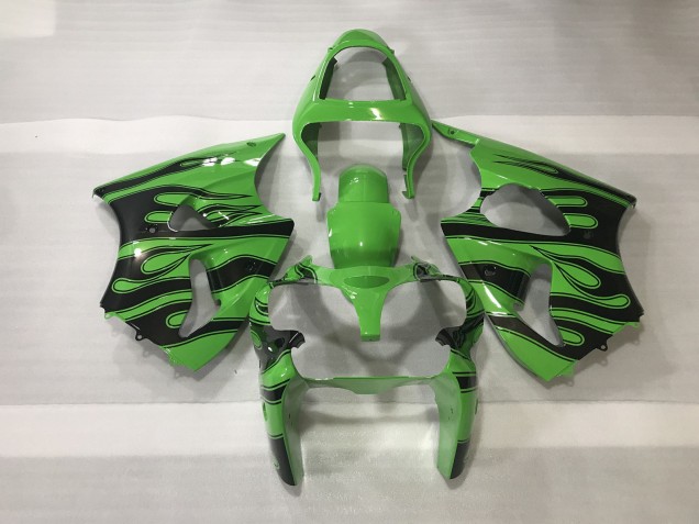 2000-2002 Verde & Negro Llama ZX6R Carenado