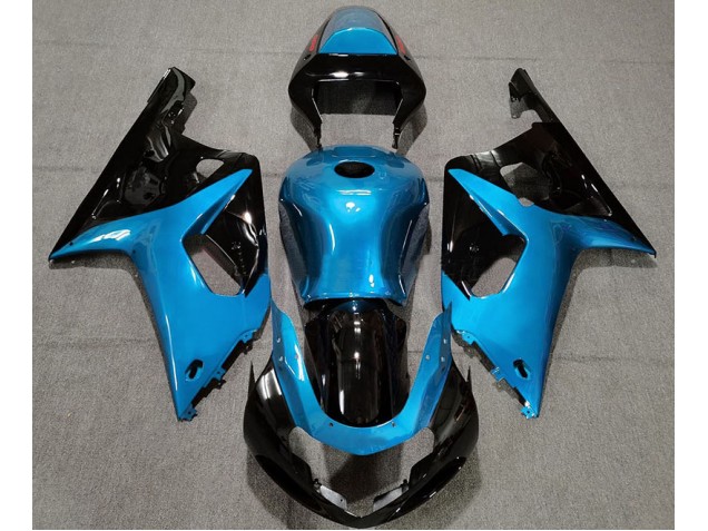 2001-2003 Azul Claro Brillante & Negro GSXR 600-750 Carenado