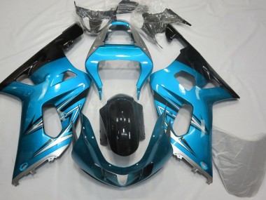 2001-2003 Azul Claro & Plateado GSXR 600-750 Carenado