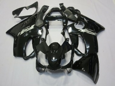 2001-2003 Calcomanía Plateada Negra Brillante CBR600 F4i Carenado