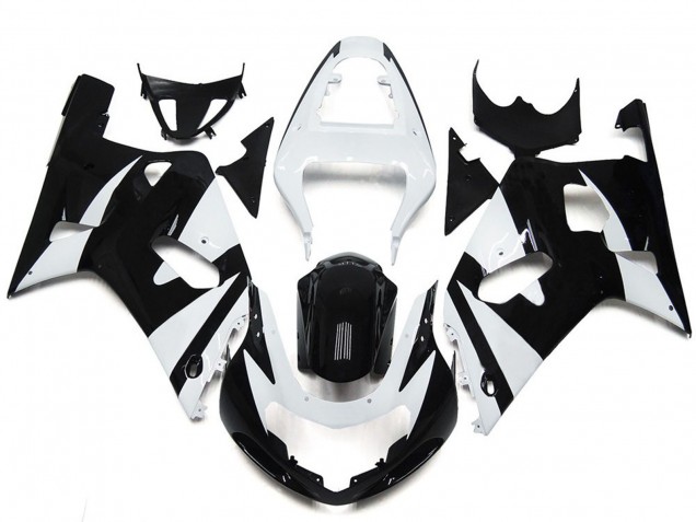 2001-2003 Estilo Blanco & Negro OEM GSXR 600-750 Carenado