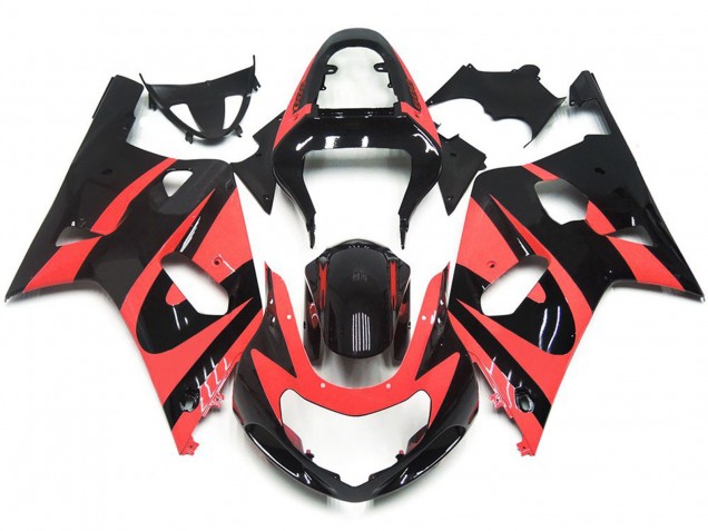 2001-2003 Estilo Personalizado OEM Rojo Claro GSXR 600-750 Carenado