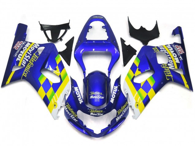 2001-2003 Movistar Azul Brillo GSXR 600-750 Carenado