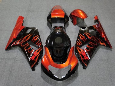 2001-2003 Negro Brillante & Naranja GSXR 600-750 Carenado