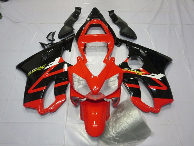 2001-2003 Negro Brillante & Rojo CBR600 F4i Carenado