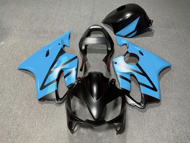 2001-2003 Negro Mate & Azul Claro CBR600 F4i Carenado