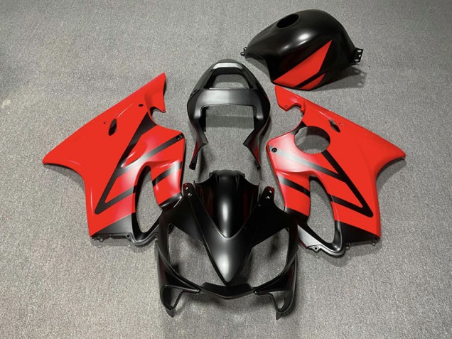 2001-2003 Negro Mate & Rojo CBR600 F4i Carenado