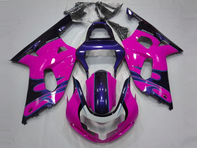 2001-2003 Rosa Brillante & Azul GSXR 600-750 Carenado