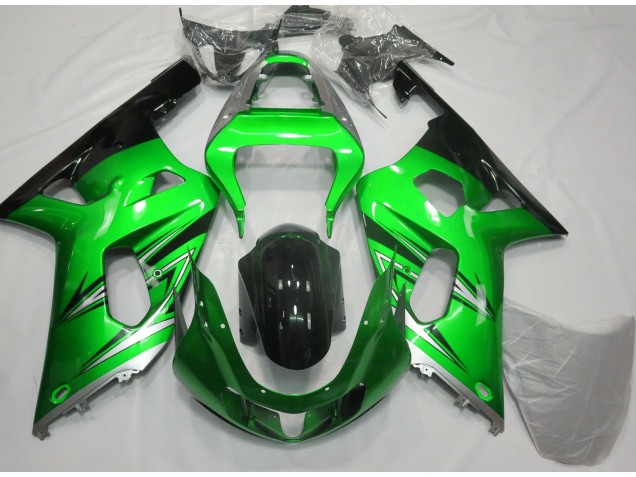 2001-2003 Verde & Plata GSXR 600-750 Carenado