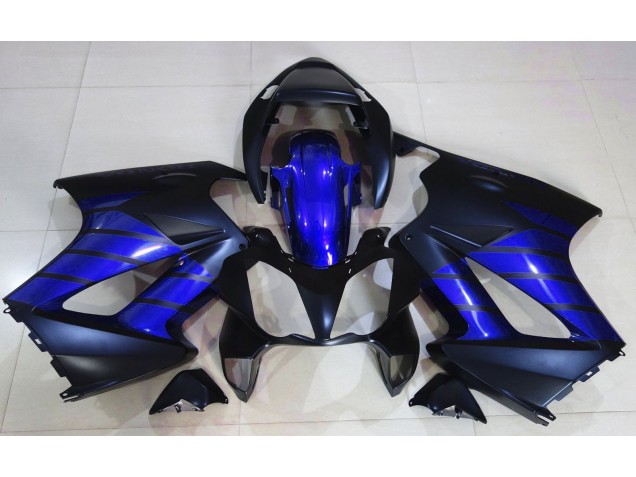 2002-2012 Negro Mate & Azul VFR800 Carenado