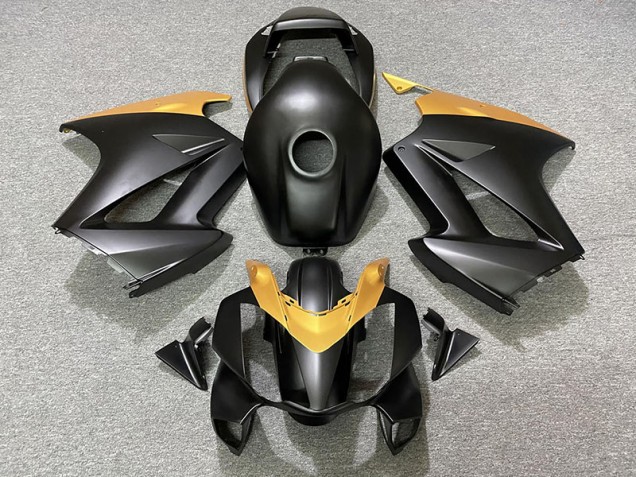 2002-2012 Negro Mate & Dorado VFR800 Carenado