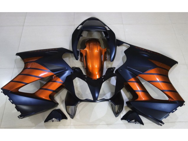 2002-2012 Negro Mate & Naranja VFR800 Carenado
