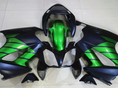 2002-2012 Negro Mate & Verde VFR800 Carenado