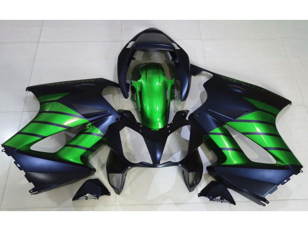 2002-2012 Negro Mate & Verde VFR800 Carenado
