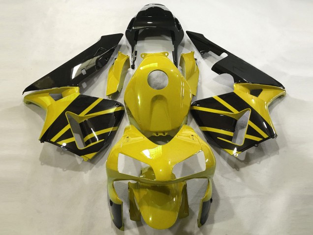 2003-2004 Amarillo Mostaza & Negro Brillante CBR600RR Carenado