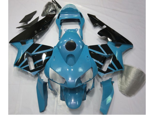 2003-2004 Azul Claro & Negro Brillante CBR600RR Carenado
