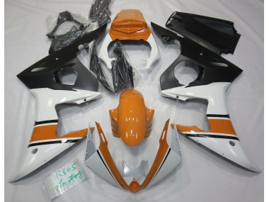 2003-2004 Blanco Brillante & Naranja R6 Carenado