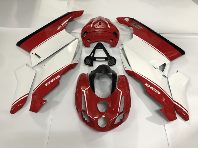 2003-2004 Blanco Rojo & Negro Ducati 749 999 Carenado