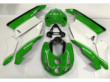 2003-2004 Blanco Verde & Negro Ducati 749 999 Carenado