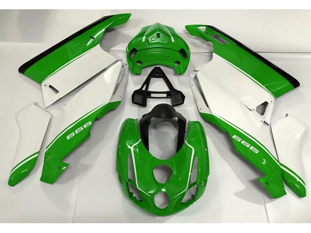 2003-2004 Blanco Verde & Negro Ducati 749 999 Carenado