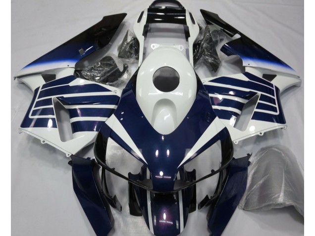 2003-2004 Desvanecimiento Blanco Brillante & Azul CBR600RR Carenado