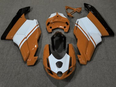 2003-2004 Naranja Brillante & Blanco Ducati 749 999 Carenado