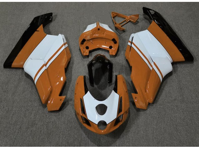 2003-2004 Naranja Brillante & Blanco Ducati 749 999 Carenado